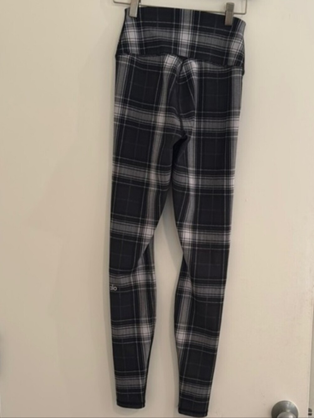 ALO Yoga High-Waist Vapor Legacy Plaid leggings Size M Full Length - Picture 4 of 8